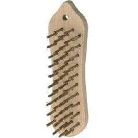 bellota cepillo manual 50804-5 s-mango alambre rect0 latonado