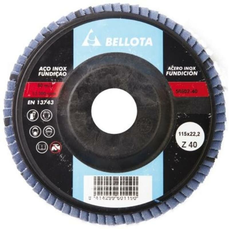 

bellota disco 50502-120 lamina desb.inox-metal-agr. zircon.(az) - Mibricotienda