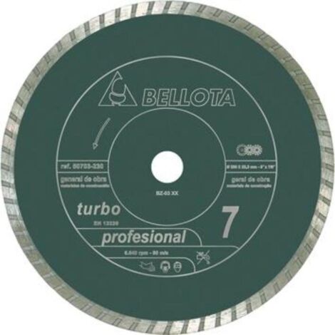BELLOTA DISCO 50703 230x22.2x7.0MM DIAMETRO PRO7 SECO G.OBRA TURBO