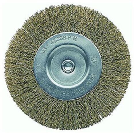 Bellota Rundbürste 50807-100 Brico Messing gewellter Draht