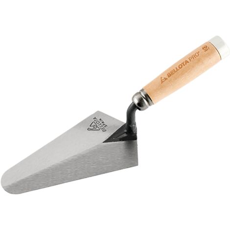 Bellota TRF42HPB Pro - Cazzuola da muratura con manico in legno di faggio, PEFC con tasselli per muratura e piastrelle, 190 mm