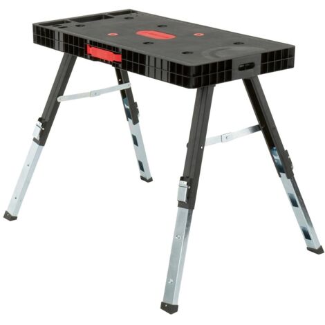 BELLOTA Werkbank, faltbar, 150 kg, 3 Höhen 52-66-80 cm