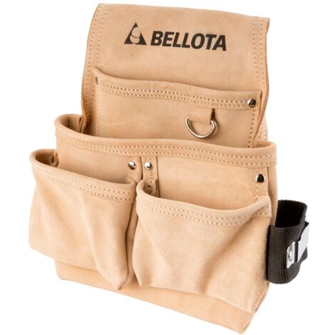 BELLOTA Werkzeuggürtel, Leder, 4 Taschen