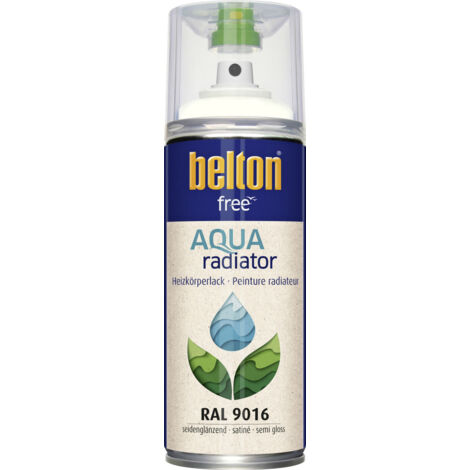 belton free Heizkörperlackspray 400 ml verkehrsweiß seidenglänzend Sprühlack