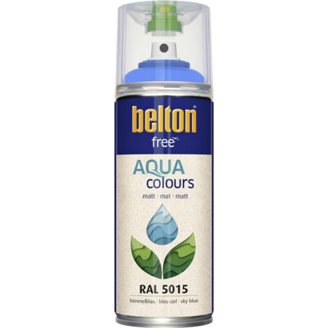 belton free Lackspray AQUAcolours 400 ml himmelblau matt Sprühlacke