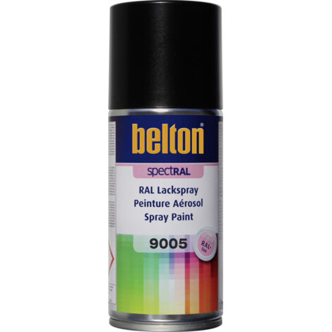 belton SpectRAL Lackspray 150 ml tiefschwarz seidenglänznd Sprühlack Buntlack
