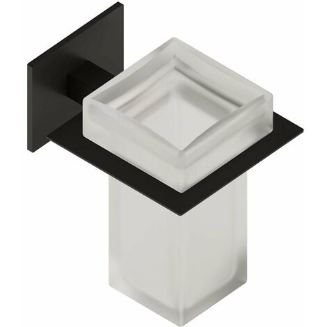 BELTRAN 20196 LUKA Vaso Negro Mate Adhesivo - ref: 064-20196