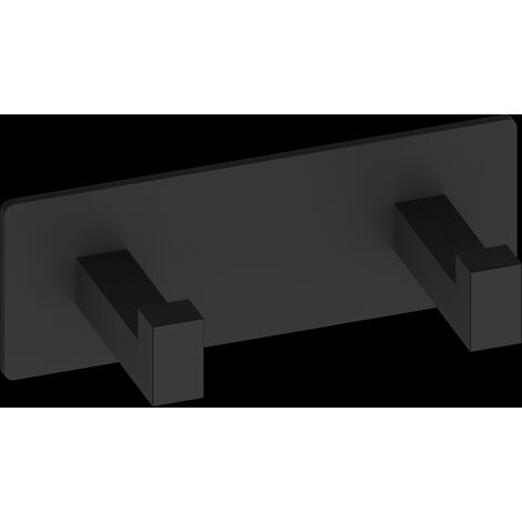 BELTRAN 20199 LUKA Percha Doble Negro Mate Adhesivo - ref: 064-20199