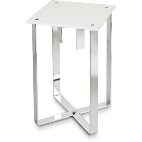 BELTRAN 2037 TABURETE Banqueta Cromo/Blanco Oporto Solid Surface - ref: 064-2037