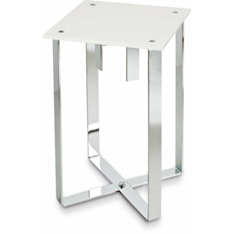 BELTRAN 2037 TABURETE Banqueta Cromo/Blanco Oporto Solid Surface - ref: 064-2037