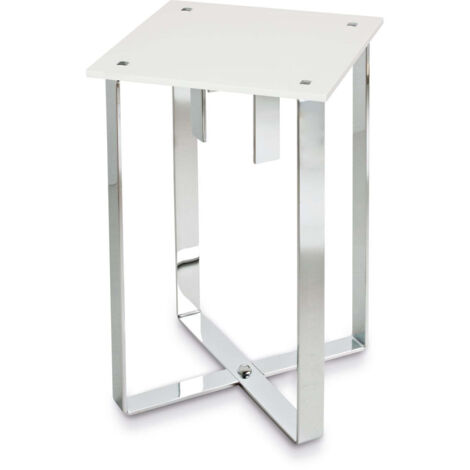 BELTRAN 2037 TABURETE Banqueta Cromo/Blanco Oporto Solid Surface - ref: 064-2037