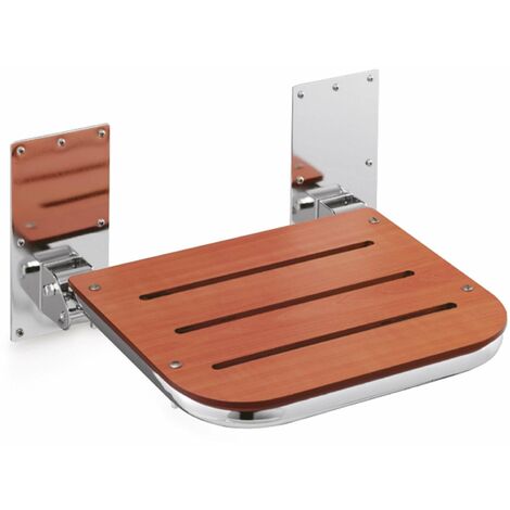 BELTRAN 2612 ASIDEROS Asiento Abatible para Ducha Inox y Otros Servicios Cerezo - ref: 064-2612