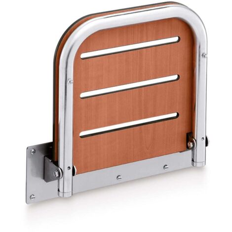 BELTRAN 2710 ASIDEROS Asiento Abatible Para Ducha Y Otros Servicios Inox Cerezo - ref: 064-2710