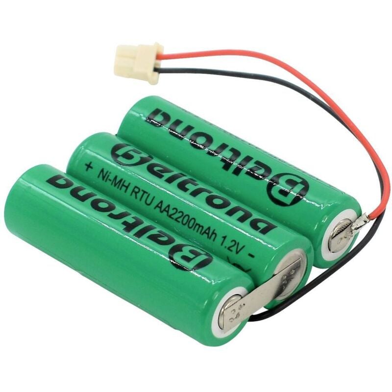 3AA2200ESO Pack de piles rechargeables 3x LR6 (aa) fiche mâle NiMH 3.6 v 1500 mAh - Beltrona