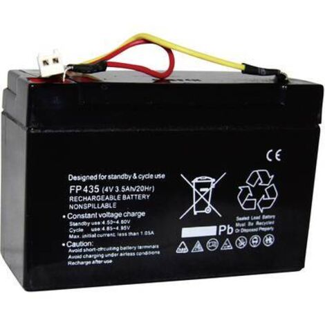 Beltrona Batterie pour lampe de poche remplace la batterie d'origine HB90A 4 V 3400 mAh