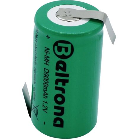 Beltrona D9000 Pile rechargeable spéciale LR20 (D) cosses à souder en Z NiMH 1.2 V 9000 mAh 1 pc(s)