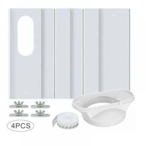 Belüftungskit für tragbare Klimaanlagen mit Universalanschluss, verstellbares, verstärktes PVC-Fensterdichtungsset, 43 cm - 16 cm, Universalanschluss 13/15