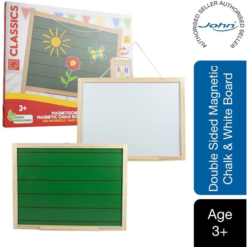 Wall Table Nature Double-Sided Magnetic Chalk & White Learning Board - Beluga