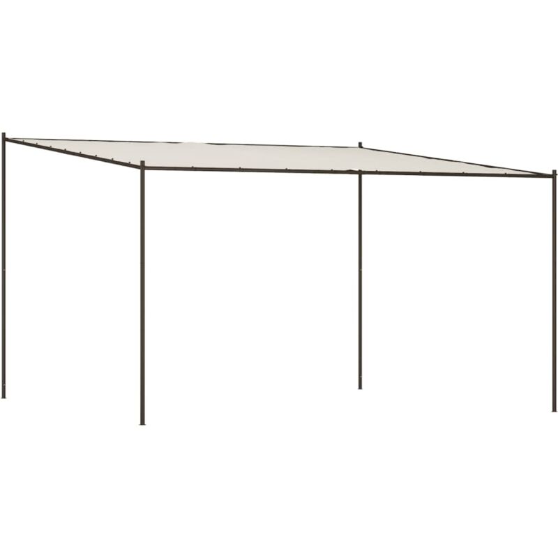 Vidaxl - Belvédère blanc 4x4 m 180 g/m² tissu et acier