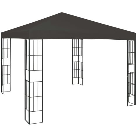 Belvédère 3x3 m Anthracite vidaXL