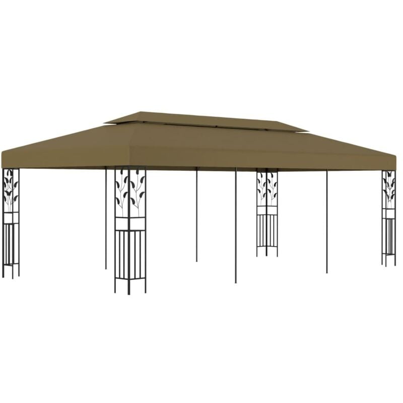 Vidaxl - Chapiteau 6x3 m Taupe 180 g/m²