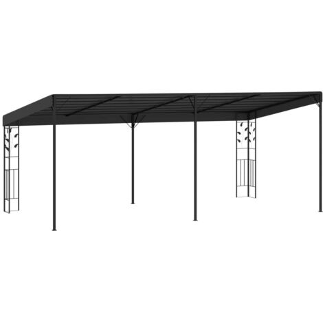 Belvédère à montage mural 6x3x2,5 m Anthracite CFW17242