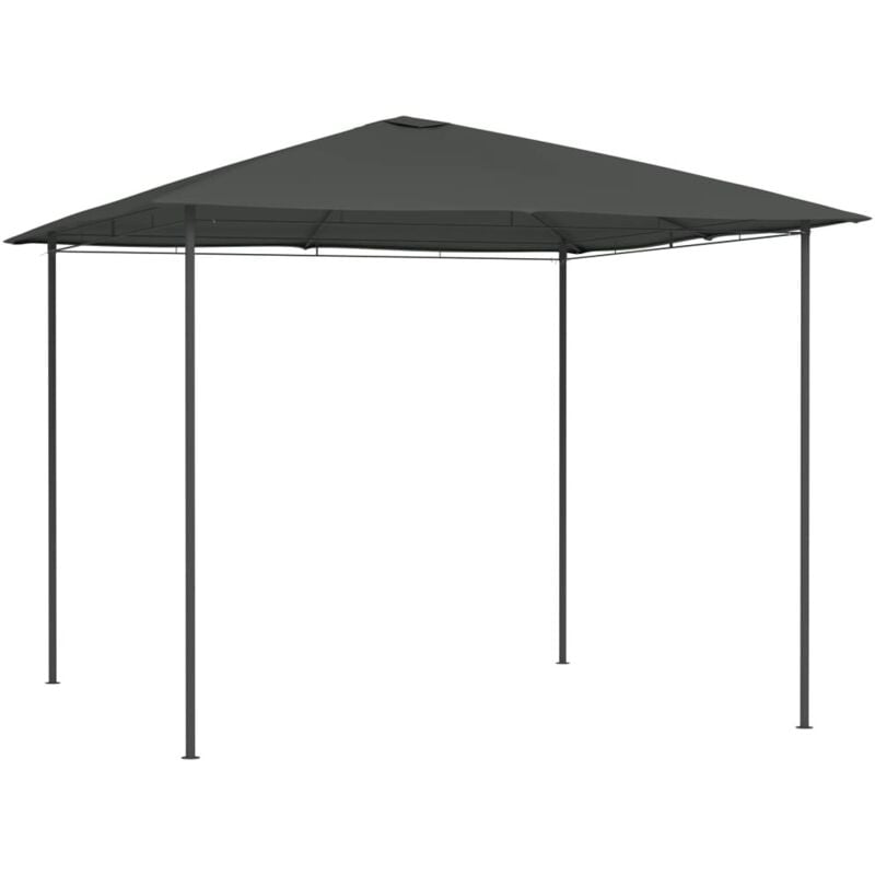 Belvédère 3x3x2,6 m Anthracite 160 g/m²