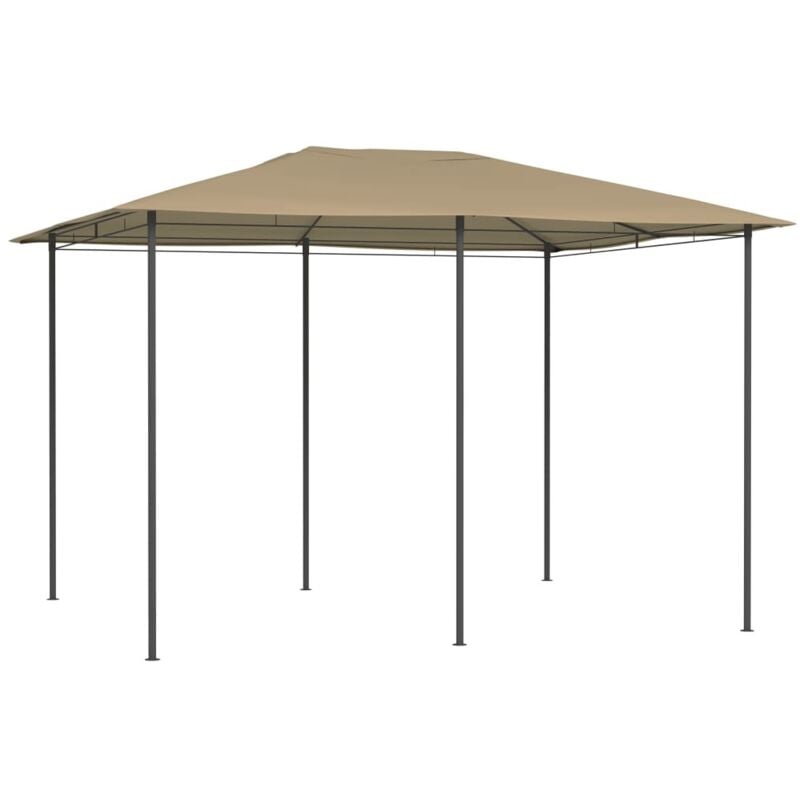 Vidaxl - Belvédère 3x4x2,6 m Taupe 160 g/m²