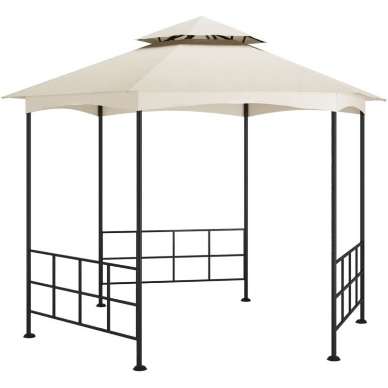 Gazebo Con Pareti Laterali 3,1x2,7 M Crema