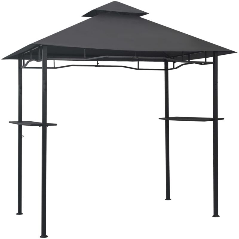 Vidaxl - Belvédère de barbecue 240x150x255 cm Anthracite Acier