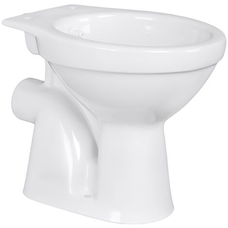 Belvit Dusch WC mit Bidet Funktion – Standtoilette mit Taharet Hygienedusche Wandabgang Keramik ohne WC-Sitz