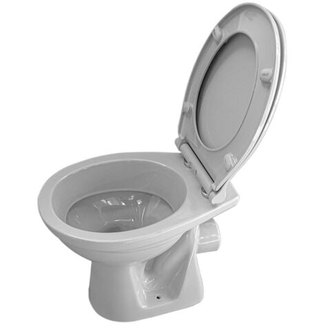 Belvit Stand WC Manhattan Grau Abgang Wand mit Softclose-Deckel