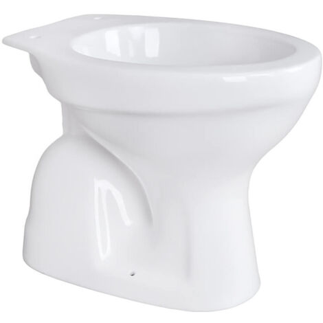 Belvit Stand WC Toilette Abgang Senkrecht Boden Weiß Tiefspüler