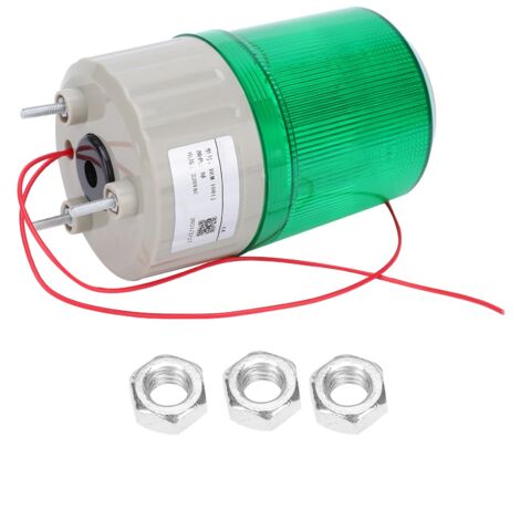 BEM-1081J Grüne LED-Warnleuchte mit akustischer und optischer Warnfunktion für 220-V-Wechselstromnotfälle