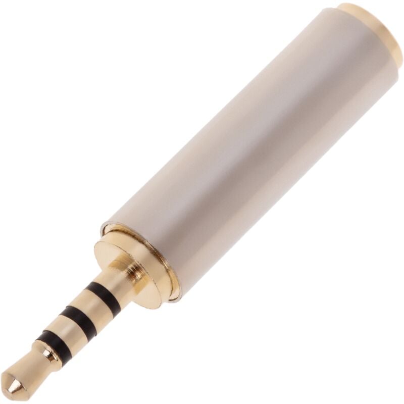 

BeMatik - Adaptador audio 4pin jack 3.5mm hembra a jack 2.5mm macho