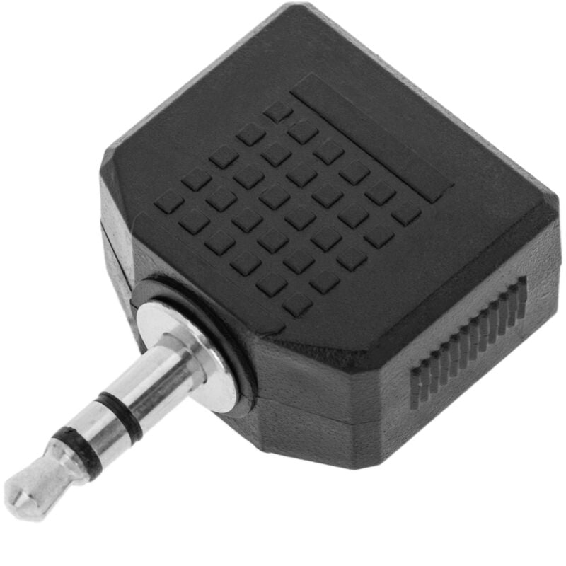 

BeMatik - Adaptador Audio Estéreo (Jack-3.5mm-M / 2 x Jack-3.5mm-H)