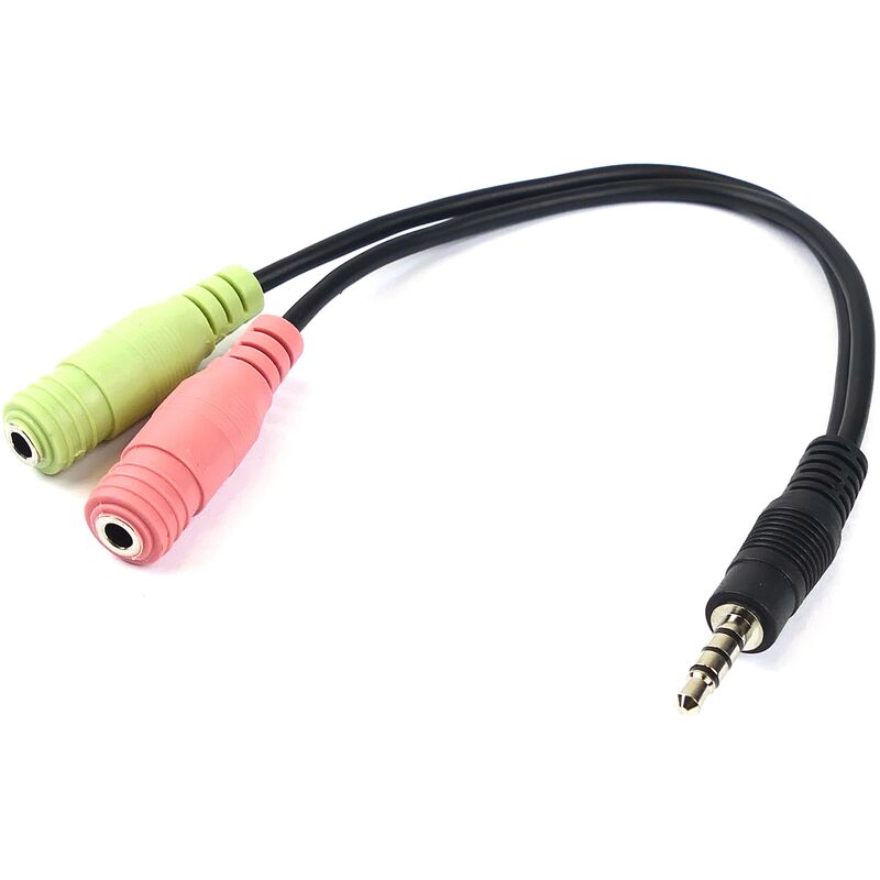 

BeMatik - Adaptador de audio OMTP para auricular y micrófono minijack 3.5mm