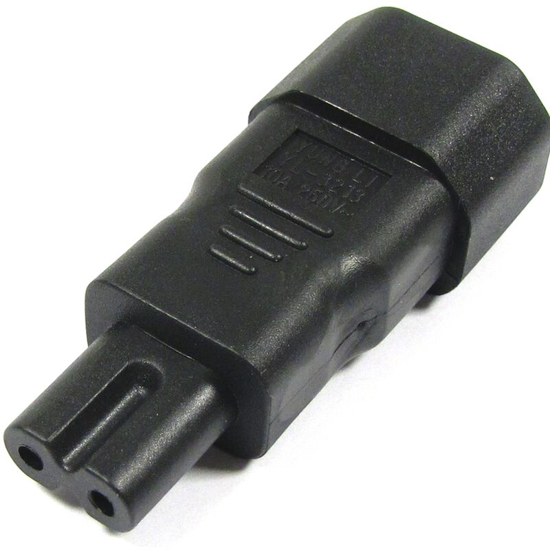 

BeMatik - Adaptador de conector IEC-60320 C7 a C14