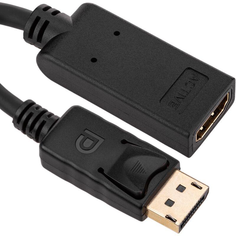 

Adaptador DisplayPort a HDMI activo 10 cm - Bematik