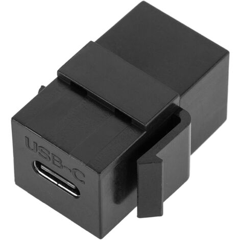 BeMatik - Adaptador keystone USB 3.1 tipo C hembra a hembra