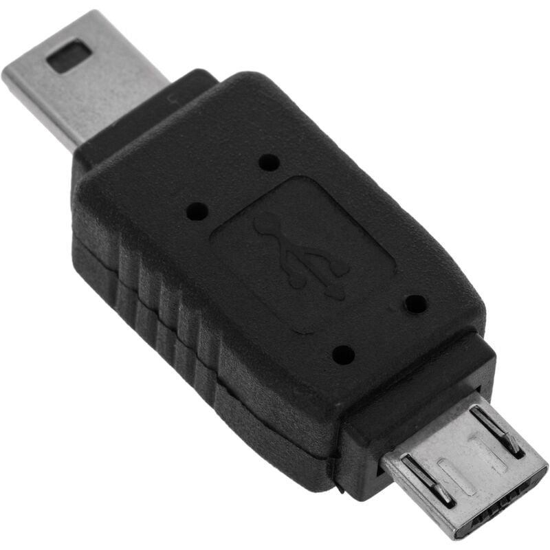 

Adaptador USB (MiniUSB5pin-M Tipo B/MicroUSB-M Tipo B) - Bematik
