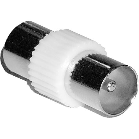 BeMatik - Adaptateur TV connecteur coaxial (Mâle/Femme)