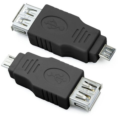 BeMatik - Adaptateur USB A femelle au type B mâle Micro USB