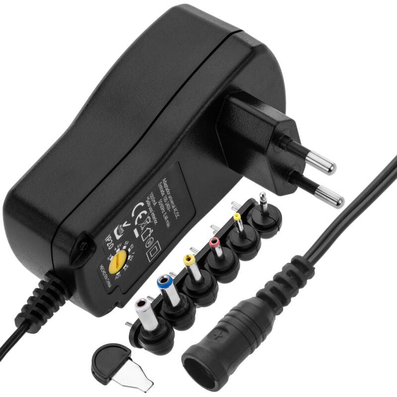 

Alimentador universal 100-240 VAC a DC multi-voltaje 12 W - Bematik