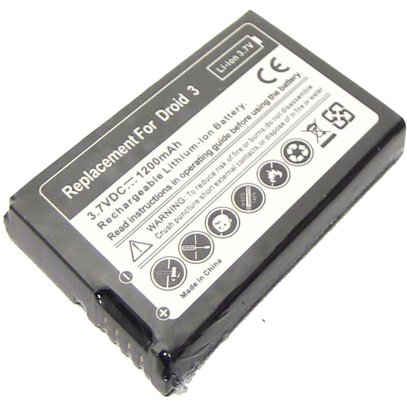BeMatik - Battery compatible with Motorola XT882 Droid3 X862