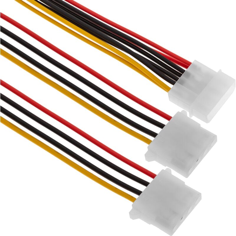 

Cable Alimentación MOLEX 4P-M (5.25) a 4P-H (5.25) y 4P-H (5.25) - Bematik