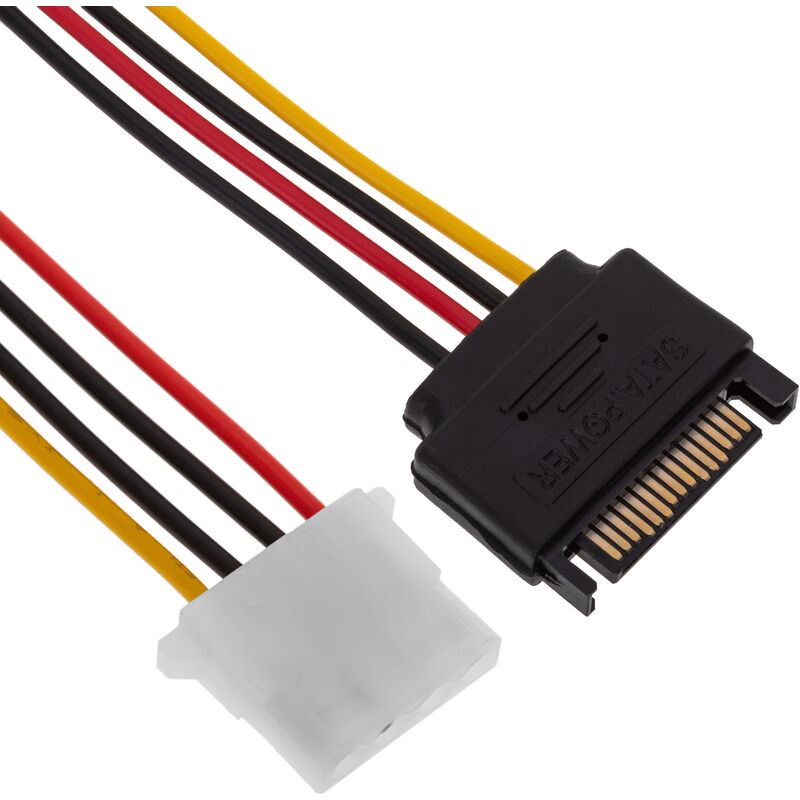 

Cable alimentación MOLEX 4PH a SATA 15PM de 15cm - Bematik
