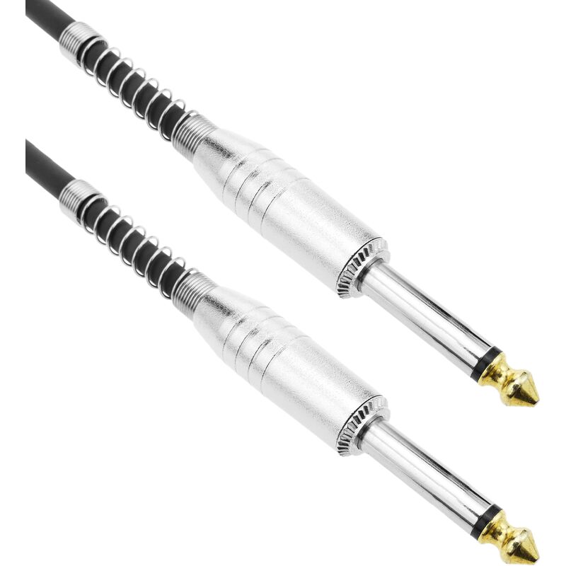 

Cable audio micrófono instrumento mono jack 6.3mm macho a macho de 20m - Bematik