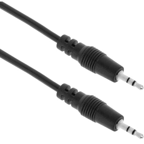 BeMatik - Câble audio stéréo 2,5 mm à 3,5 mm mâle mâle 3 m