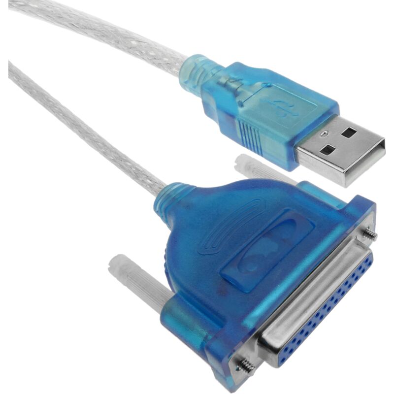 Câble convertisseur du port parallèle usb type a mâle vers DB25 femelle 1,5 m - Bematik